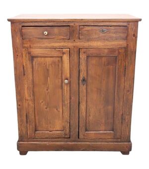 Credenza rustica in abete restaurata, primi decenni secolo XX PREZZO TRATTABILE