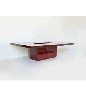 Coffee table salotto in radica - 1970