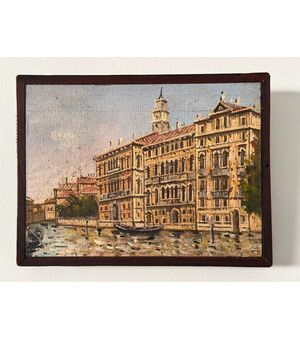 Olio su tela. Venezia. Inizio XX secolo 