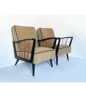 Coppia poltrone Decò 1950 - Stile Buffa