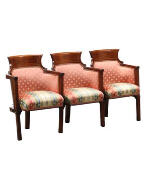 Tre Poltrone Vintage da Cinema o Teatro