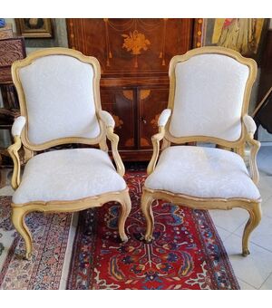 Coppia Di Poltrone Luigi XV