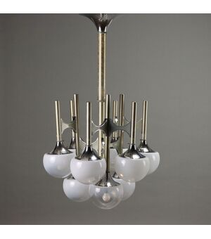 Lampada Anni 60-70 a Nove Luci