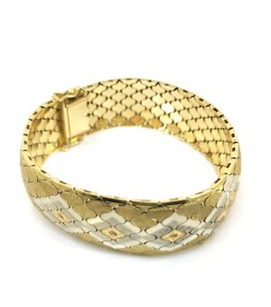 Bracciale semirigido  in oro lavorato