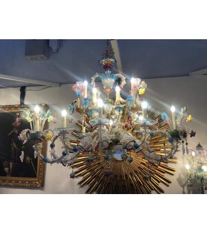Venetian gondola chandelier     