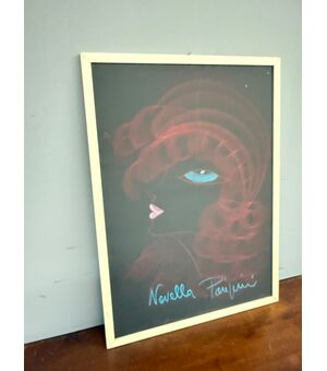 Quadro anni '60 Novella Parigini, arte moderna, 73x53 cm