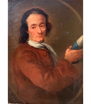 Ritratto di uomo di mezza età, con gobba