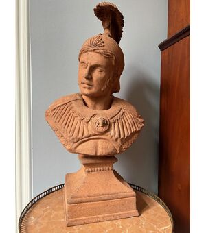 Grande Busto di un Imperatore Romano dell'800