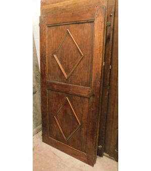 pte104 - restored poplar door, eighteenth century, measuring cm l 87 xh 187 x d. 3     