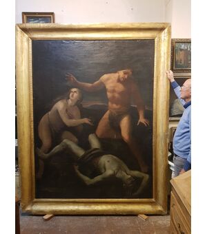 Compianto di Adamo ed Eva sul corpo di Abele - Secolo XVII - Scuola bolognese