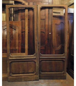 neg038 - shop door, 19th century, Turin, measuring cm l 180 xh 224 x th. 5     