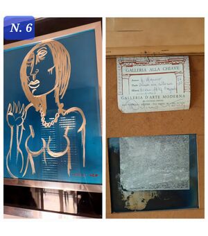 LITOGRAFIA SU LASTRA D'ARGENTO GIUSEPPE MIGNECO 