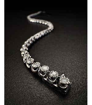 Bracciale  Tennis   con   Diamanti  2.2 ct.