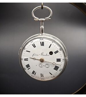Orologio da tasca antico Freres Bordier, XVIII secolo 