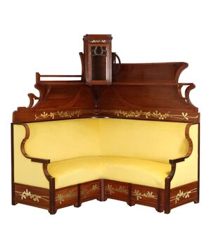 Divano ad Angolo Liberty Italia Fine XIX – Inizio XX Secolo