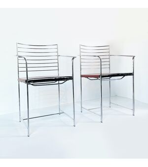 Metal Chairs by Cidue Italy - Sedie 1970 (6 pz)