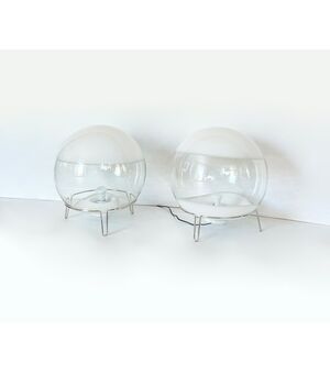 Lampade da tavolo in stile Sfera di Angelo Mangiarotti per Skipper