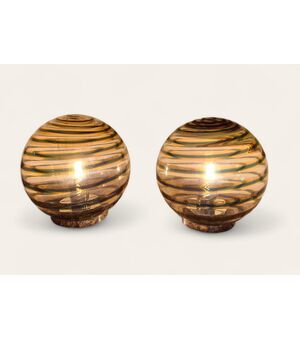 Coppia di lampade da tavolo vintage