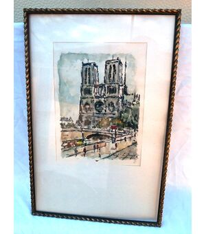 Robert Le Berger Acquerello di