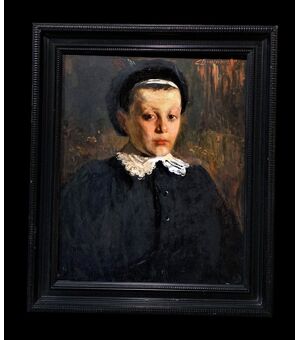 Scuola francese (1920 circa) - Ritratto di giovane ragazza