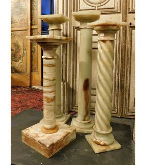 dars419 - n. 4 colonne in alabastro, seconda metà XX secolo 