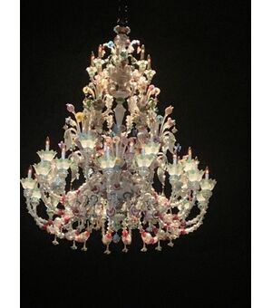 Murano glass chandelier 60 flames     