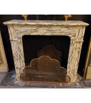 chm641 - Pompadour fireplace, cm l 115 xh 106     