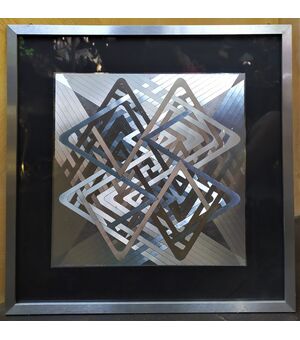 Aldo Famà 1975 - Incisione olografica su alluminio