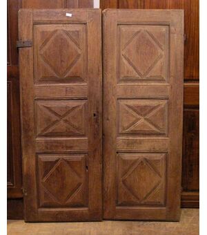 pan072 two doors mis. 108 x 145cm Oak