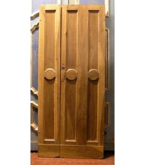 pti365 three-panel door with two doors mis. 87 x 203 Walnut