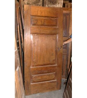 pti377 walnut door with central panel mis. 85 x 184