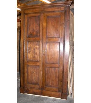 pts422 4 double doors with frame poplar / walnut mis.123 x 230 cm max