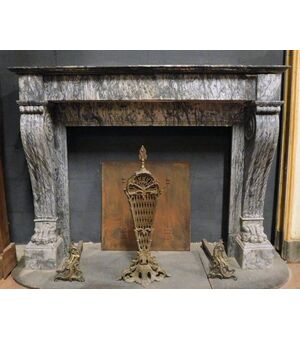 chm397 fireplace empire lion paw, mis. 122 x h98 cm