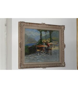 paesaggio con personaggi