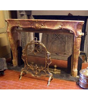 chm376 marble fireplace santafiore era 700 mis. 173 x h114cm