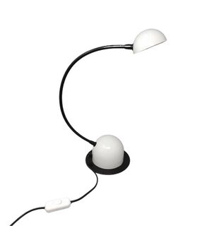 1970s Gorgeous White Table Lamp by Veneta Lumi. Made in Italy