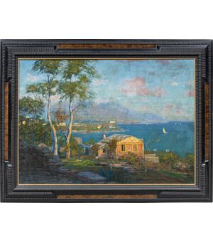 Carlo Costantino Tagliabue (Bresso 1880 - Milano 1960) - Il golfo di Rapallo.