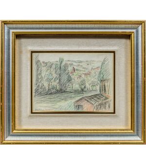 Pio Semeghini (Quistello 1878 - Verona 1964) - Falzè di Piave.