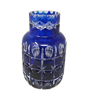 1960s Original Stunning Italian Blue Vase deigned by Creart Made in Italy