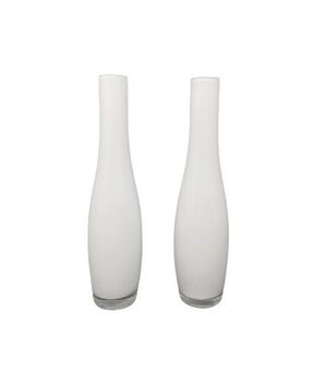 1970s Stunning Pair of Vases by Dogi in Murano Glass. Made in Italy