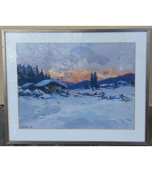 Veduta invernale  dolomitica