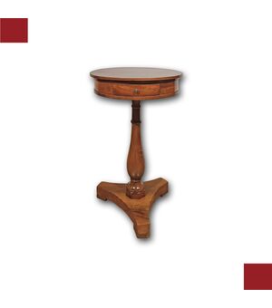 TAVOLINO IN NOCE E CILIEGIO CARLO X META’ XIX SECOLO