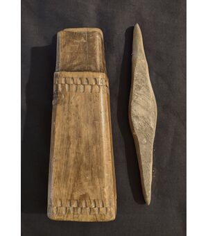 Porta cote in cirmolo Valtellina XIX secolo