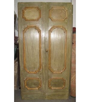 Porta a due ante dipinta. Provenienza: Italia Centrale