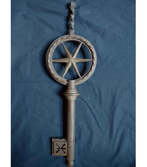 Splendida insegna da serraturiere XVIII secolo cm 61