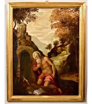 San Girolamo Penitente, Scuola veneta '500 (cerchia di Jacopo Negretti, detto Palma il Giovane)