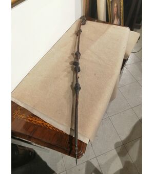 Bastone orientale intagliato dell'800