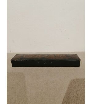 Scatoletta giapponese dell'800 in legno dipinto