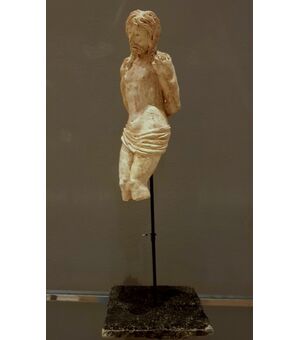 Bozzetto scultoreo del’800 in terracotta il Cristo alla colonna