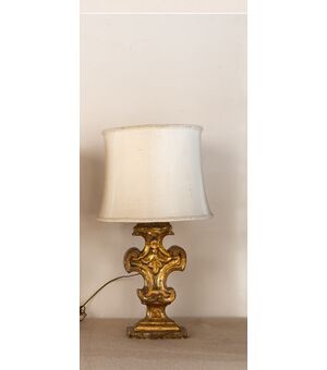 Vaso portapalme XVII secolo intagliato e meccato